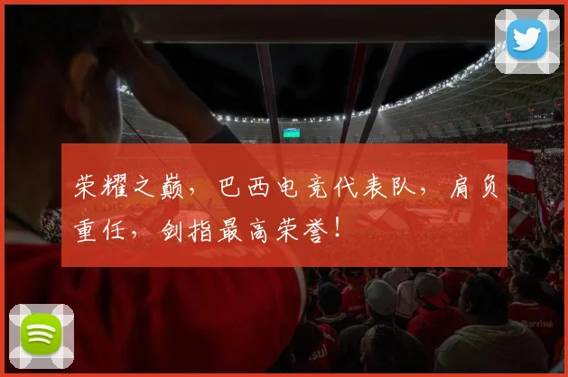 荣耀之巅,巴西电竞代表队,肩负重任,剑指最高荣誉!